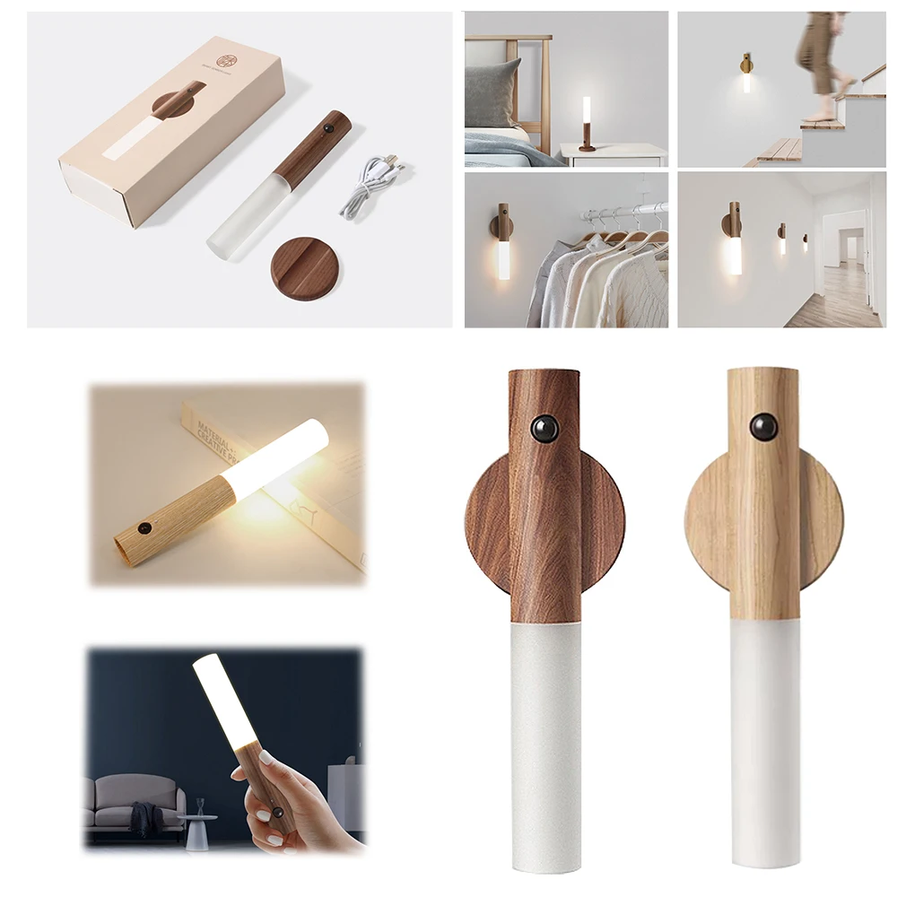 

Wireless Lamp Sensor LED Door Lock Light Auto Motion Detector Lamp Kitchen Cabinet Wardrobe Stairway Wall Lamp Portable Light