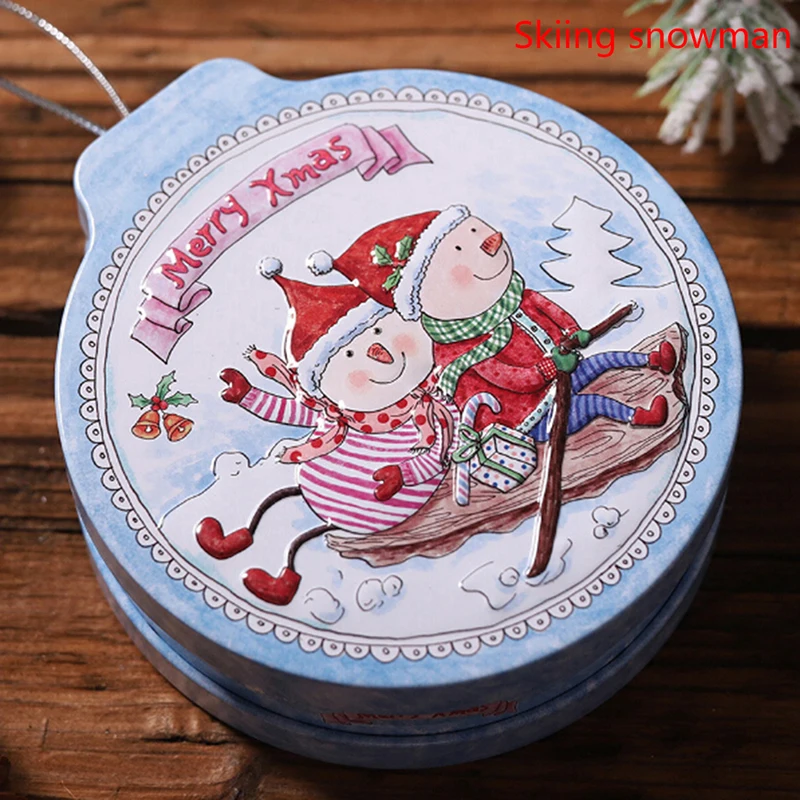 H Мини жестяная коробка с крышкой для хранения Коробки коробка для конфет, ювелирных изделий банки монета Рождественский подарок коробка - Цвет: H