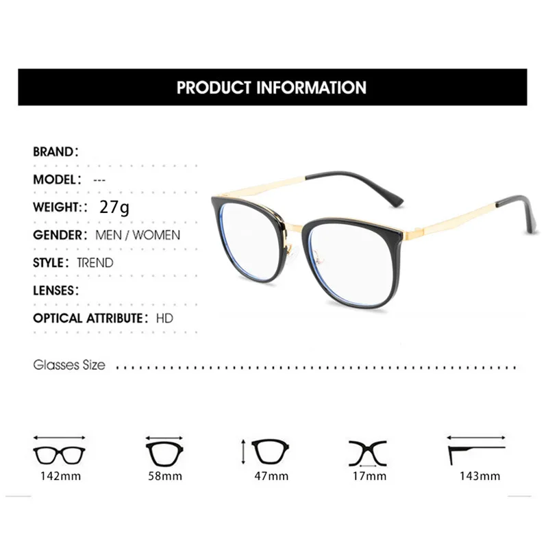 Очки для дальнозоркости мужчин и женщин антибликовые винтажные круглые очки