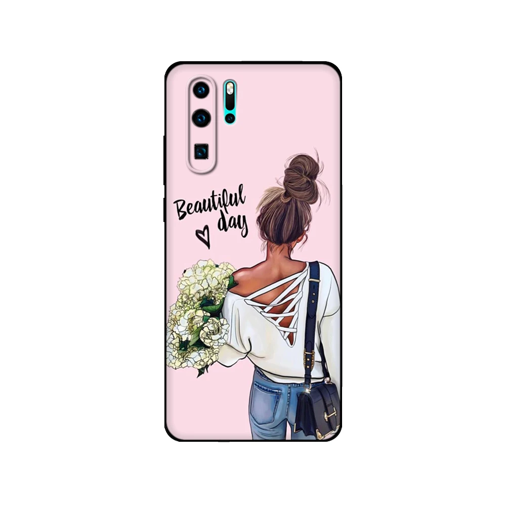 For Huawei P30 Case Pro Lite P30Pro VOG-L29 ELE-L29 P30Lite P 30 Cover Silicon Phone Back black tpu case | Мобильные телефоны и