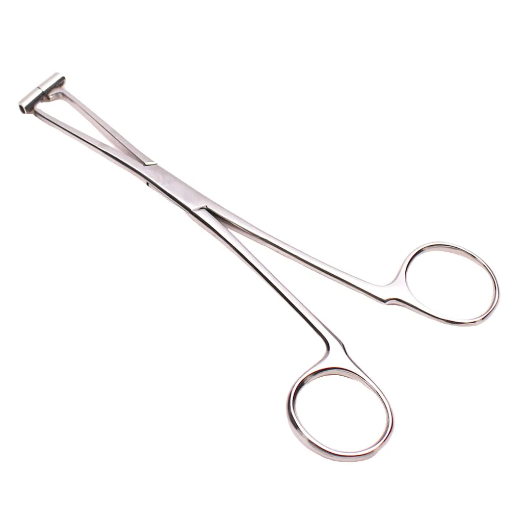 Professional Stainless Steel 6'' Septum Forceps Body Belly Navel Nose Lip Ear Piercing Clamp Tool