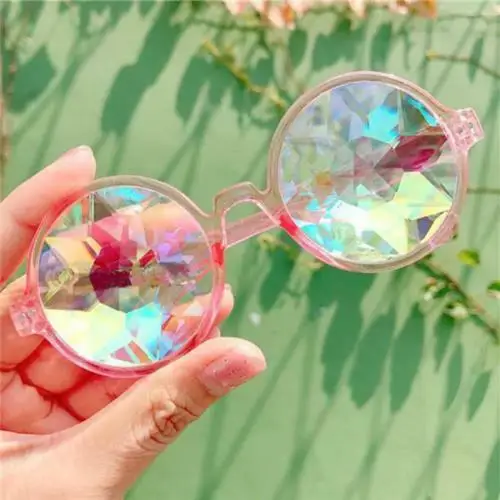 

Kaleidoscope Glasses Rave Sunglasses Festival Diffracted Rainbow Hippy Retro
