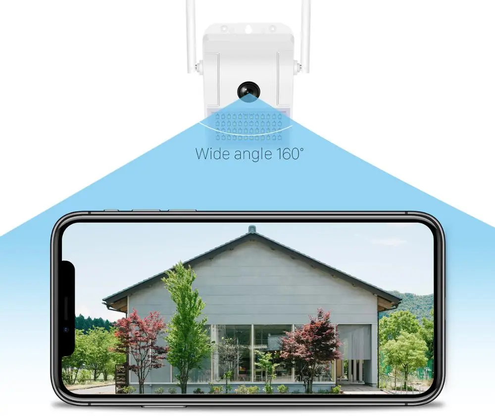 Уличная Wi Fi камера 1080P HD настенная уличная лампа водонепроницаемое Беспроводное