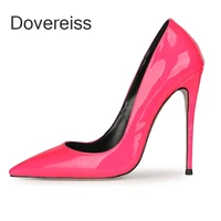 dovereiss fashion womens shoes summer new elegant sexy purple stilettos heels pumps sexy office lady party shoes 43 44 45 46 47