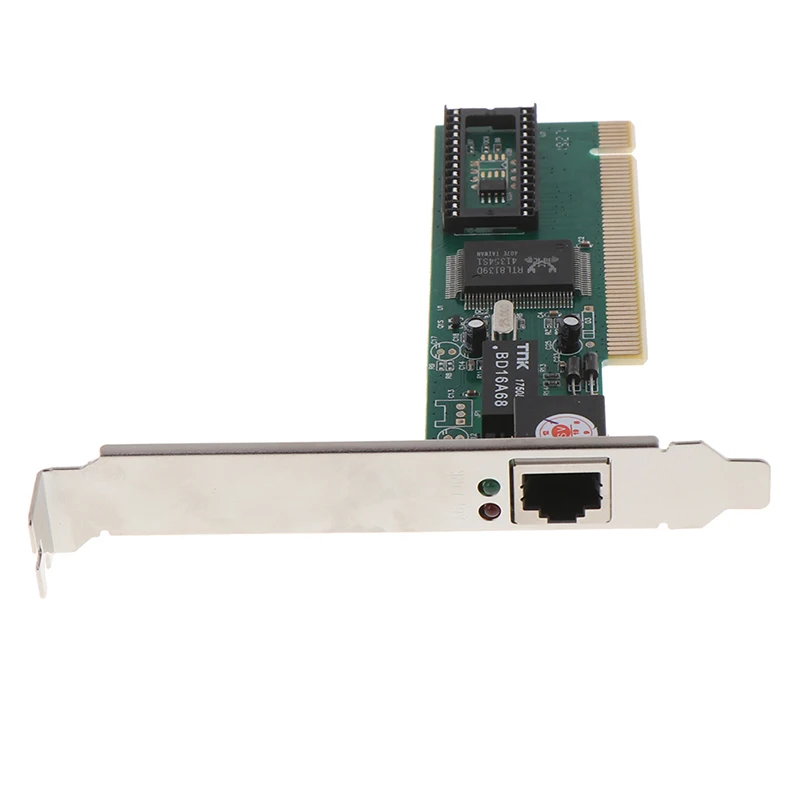1 шт. PCI RTL8139D 10/100M 10/100 Мбит/с RJ45 Ethernet Сетевая Lan-карта сетевая PCI-карта | Компьютеры и