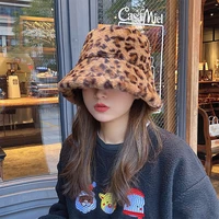 winter women artificial fur fisherman hat warm velvet holiday hat panama ladies hat outdoor sun protection fashion holiday hat