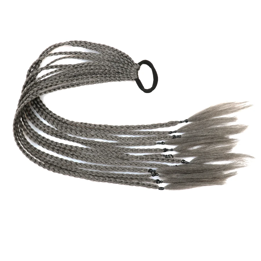 

Yellow Hair Accessories for Women Braiding Hair Extensions Hair Tress Ponytail Wig Chignon Hair Tail Multi-colored Hair