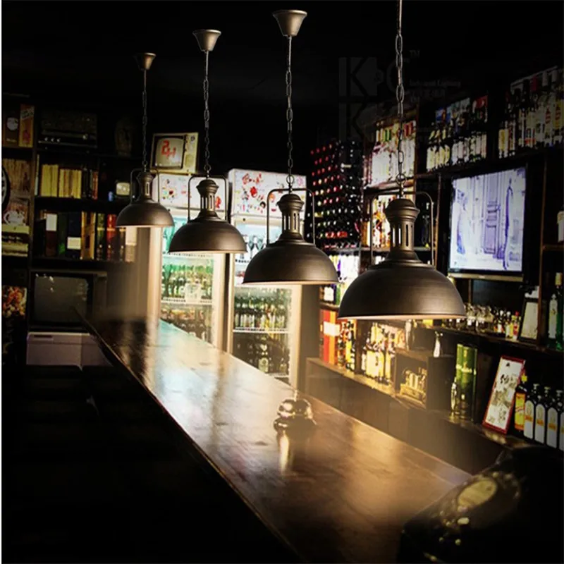 Американский ретро подвесной светильник в стиле индастриал для освещения кафе