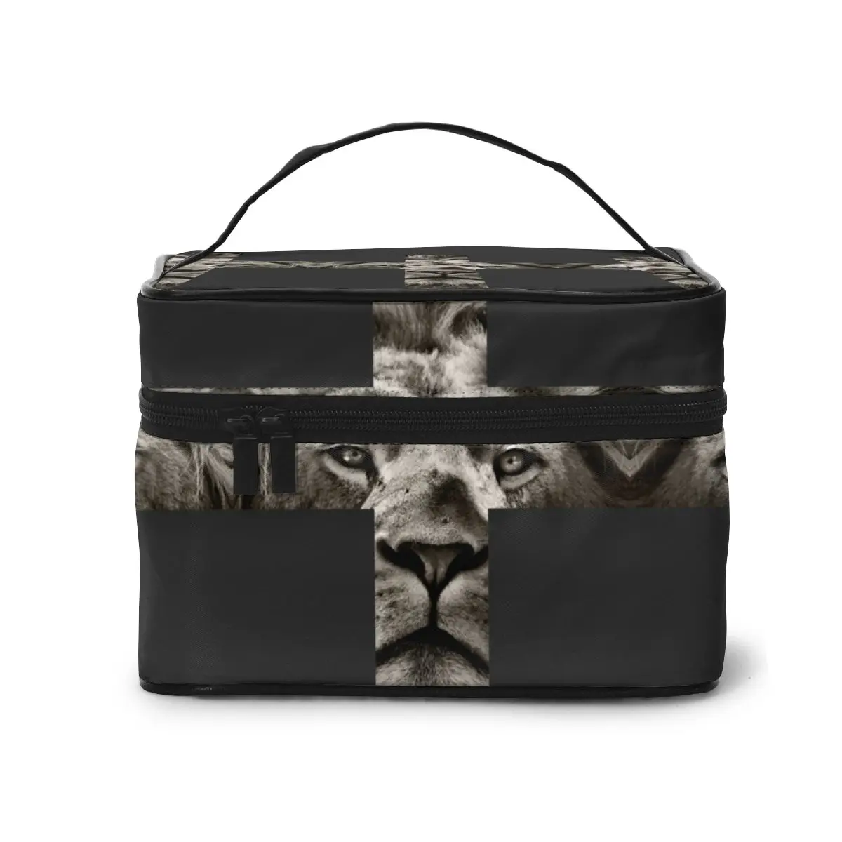 

Lion Cross Makeup Bag Women Cosmetic Bag Toiletries Organizer Storage Make up Cases