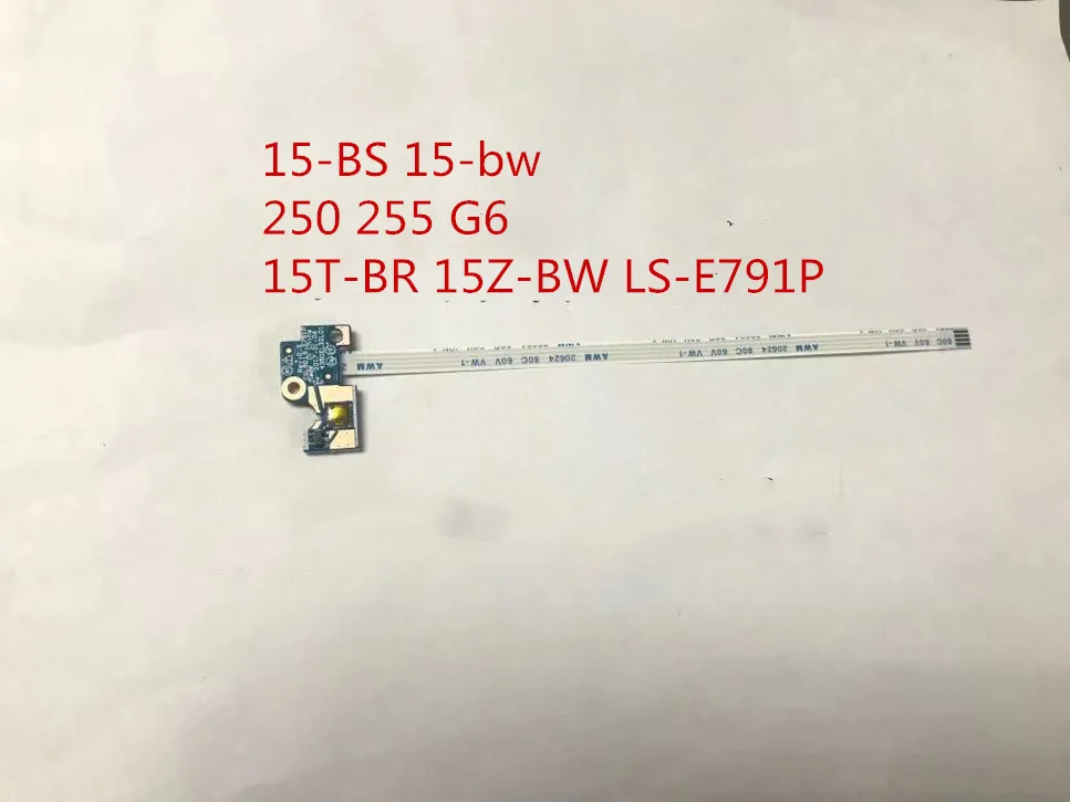 Новая кнопочная плата для HP 15 BS bw 250 255 G6 15T BR 15Z BW панель с кабелем выключателя