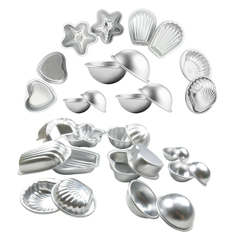 

R3MF 1Set Professional Bath Bomb Molds DIY Metal Crafting Mold Making Supplies