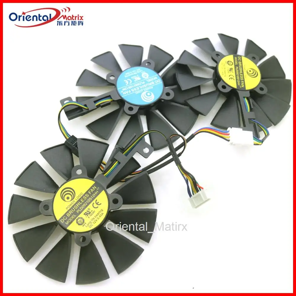 Новинка PLD09210S12M PLD09210S12HH 87 мм VGA охлаждающий вентилятор для ASUS RX Vega56 / Vega64 8GB ROG STRIX