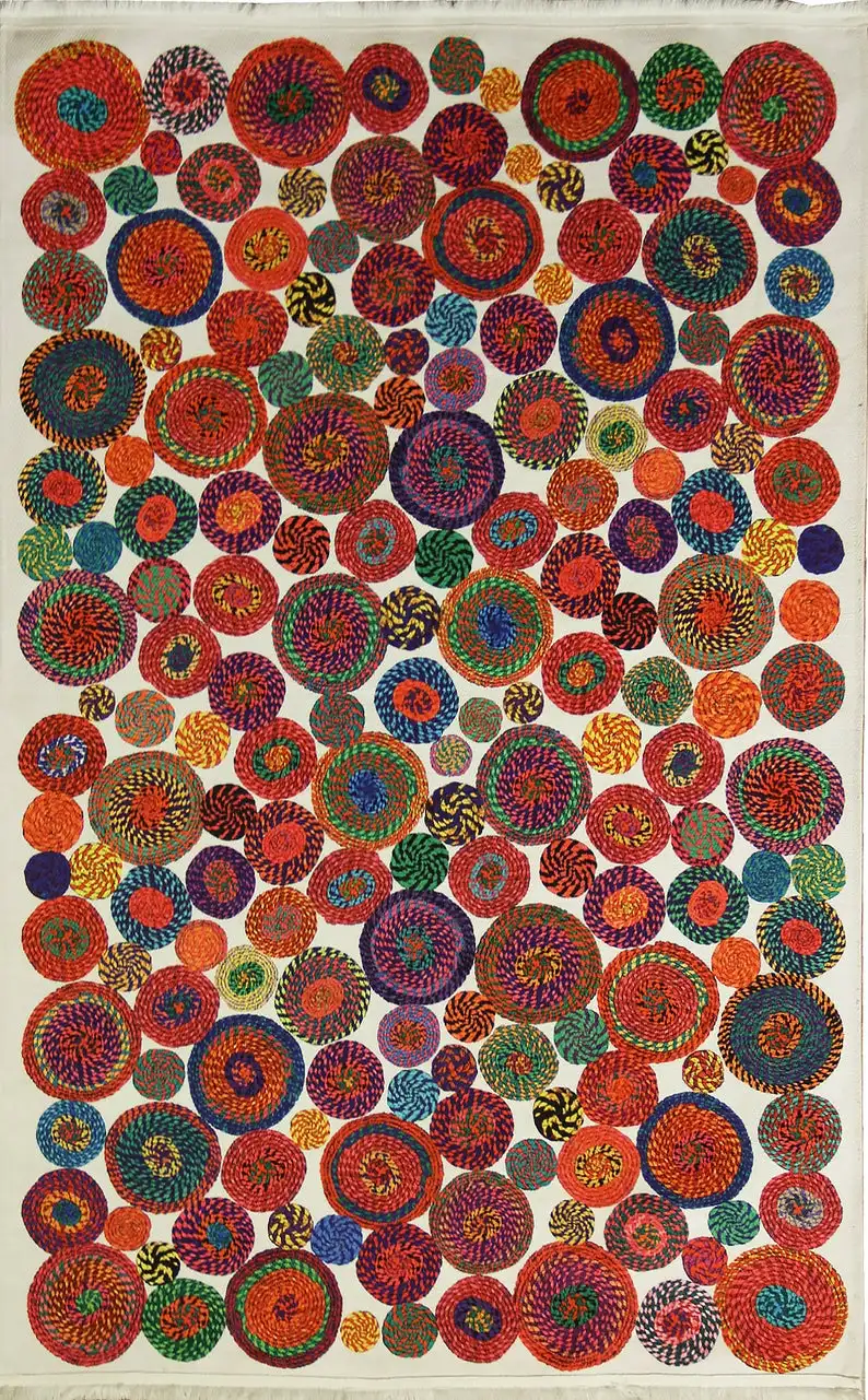 

Faik's Handmade Area Rug, "Luna" Radius MADE IN TURKEY