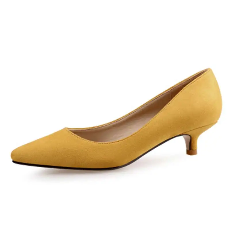 

work shoes 5cm fine high heels suede Basic Women's singles shoes Fashion women pumps Dress shoes