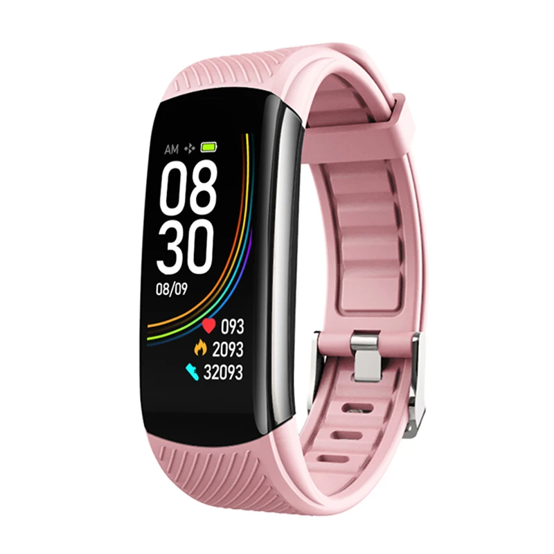 Новинка 2021 смарт браслет C6T для измерения температуры тела часы IP67