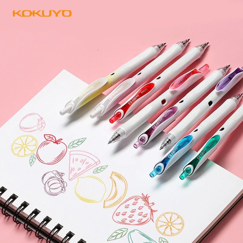 

1pc Kokuyo ViviDRY Color Gel Pen Pressed Small Fresh Student DIY Hand Painted Painting Supplies 0.5mm Quick-Dry Ballpoint Pen