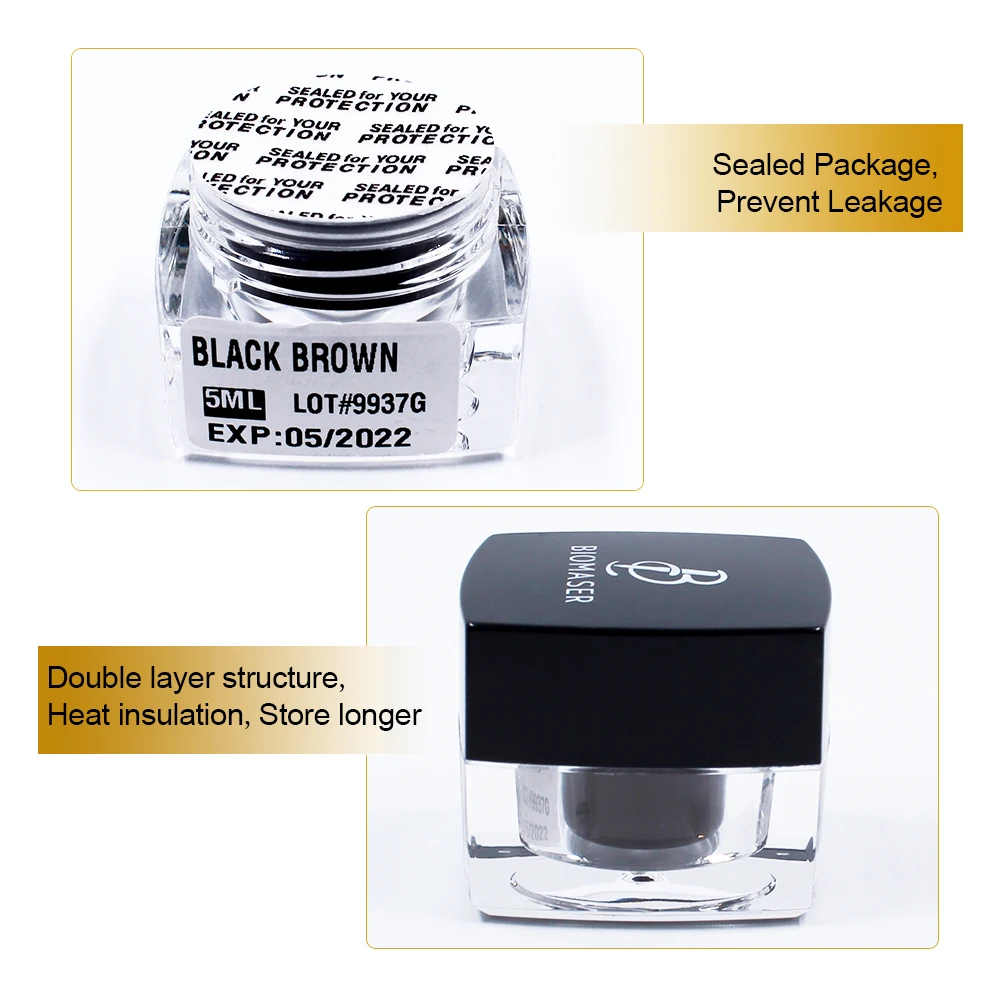 Biomaser 6 шт./компл. высокое качество микроблейдинг пигмент для бровей Перманентный