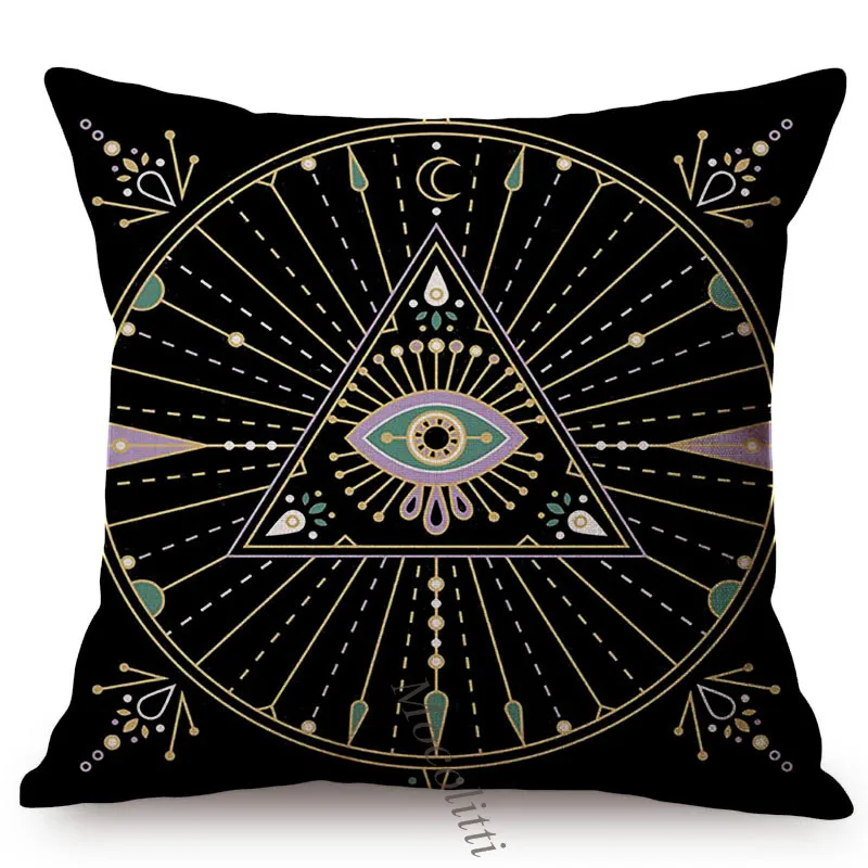 Квадратные подушки с рисунком Мистических Глаз чехол для диванной наволочка из