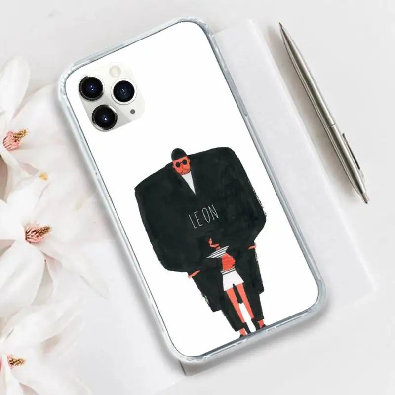 

Killer Leon Uncle Girl Phone Case Transparent for iPhone 11 12 mini pro XS MAX 8 7 6 6S Plus X 5S SE 2020 XR