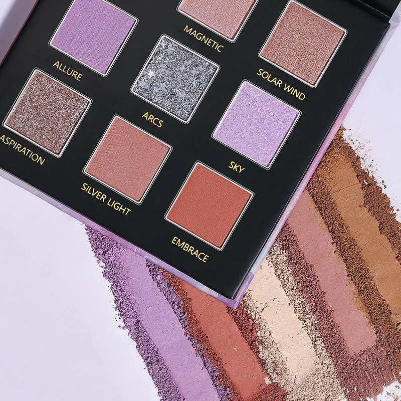 Пудейер 9 цветов тени для век палитра макияжа макияж Палетка мерцающие глаза