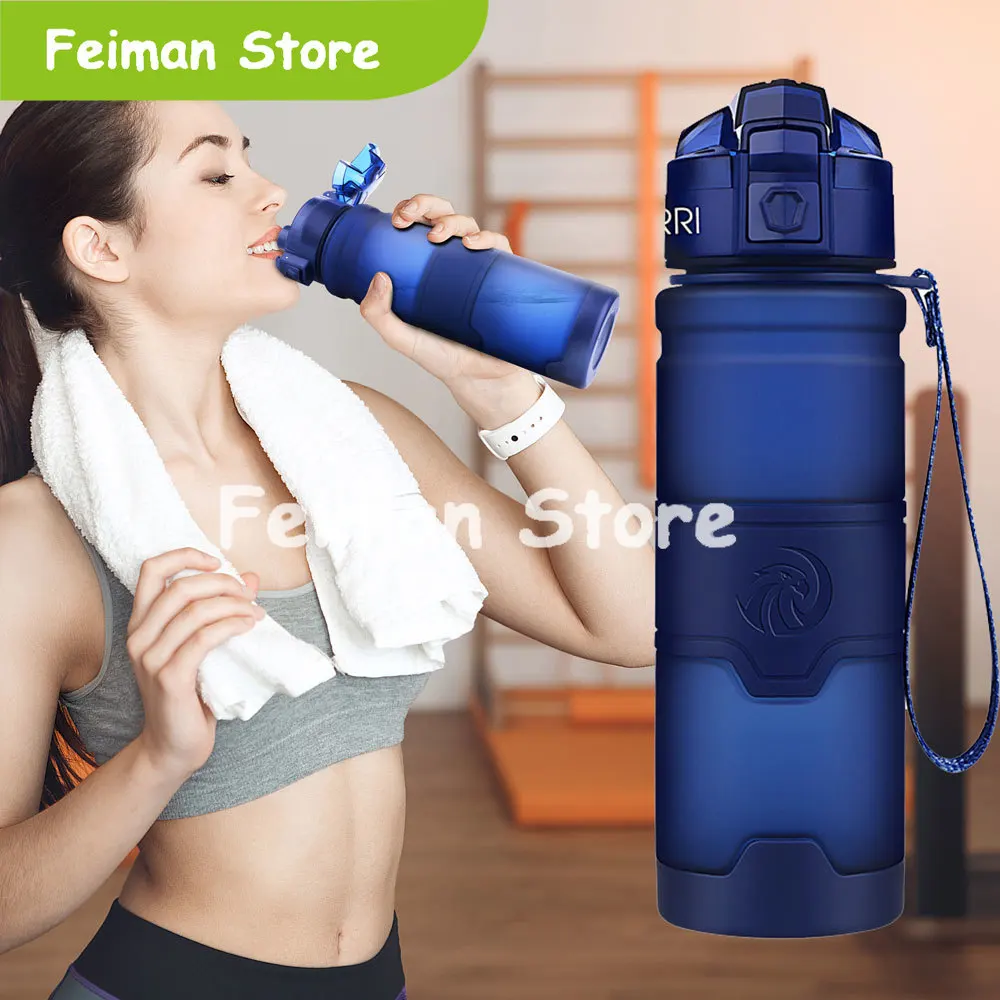Лучшая Спортивная бутылка для воды пластиковый материал фитнес тренажерный зал
