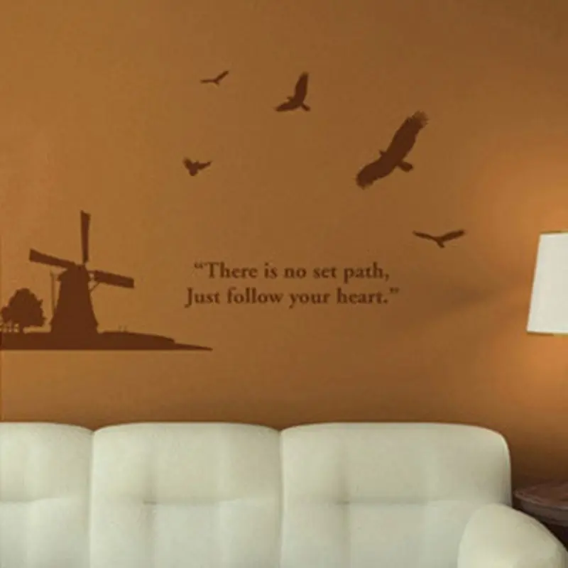Holland Windmill Decal Wall Sticker Vinyl Stickers Decor Mural Art Room Decoration Landmark Skyline Netherlands | Дом и сад