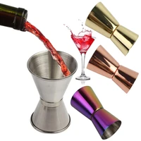 1530ml stainless steel cocktail shaker measure cup dual shot drink spirit measure jigger kitchen gadgets bar tools