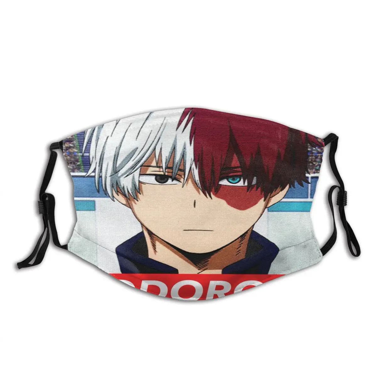 

Todoroki Shoto винтажная моя геройская Академия маска для лица взрослая детская хлопковая моющаяся Регулируемая маска PM2.5 маски для рта маска с фи...