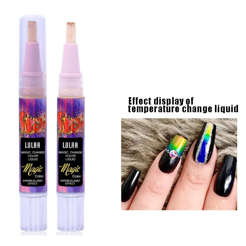 

Temperature Color Changing Nail Liquid Polish Aurora Paint Colorful Nail Art Varnish SOYW889