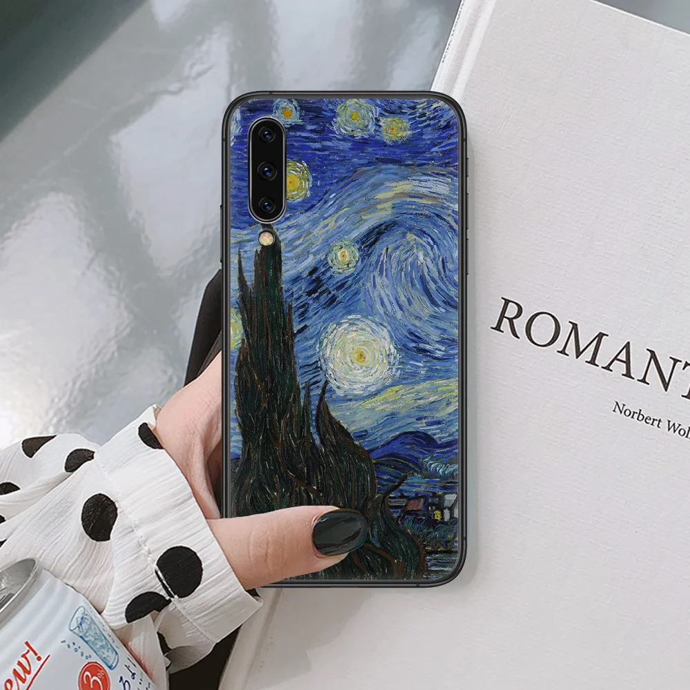 

Famous paintings Van Gogh Phone Case For Samsung Galaxy A 3 5 7 8 10 20 20E 21S 30 30S 40 50 51 70 71 Black black Funda Silicone