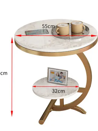 

Nordic marble round coffee table small apartment light luxury living room balcony small coffee table simple modern home table