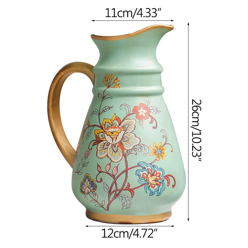 

American Retro Ceramic Flower Vase Pot Home Decoration Modern Art Flower Vase Plant Holder Desk Hydroponics Device Room Decor