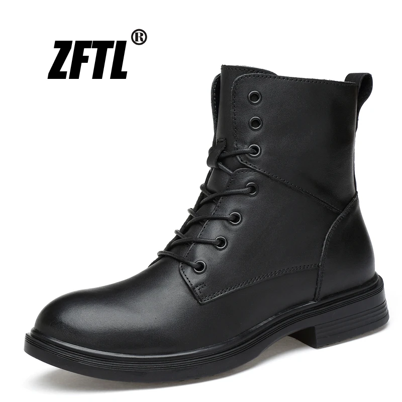 

Ботинки мужские из натуральной кожи, на нескользящей подошве, 0151