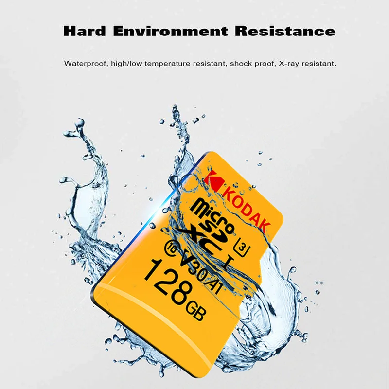 Высокоскоростная карта Micro SD Kodak 256 ГБ класс 10 U3 4K памяти флэш-памяти sd | Компьютеры