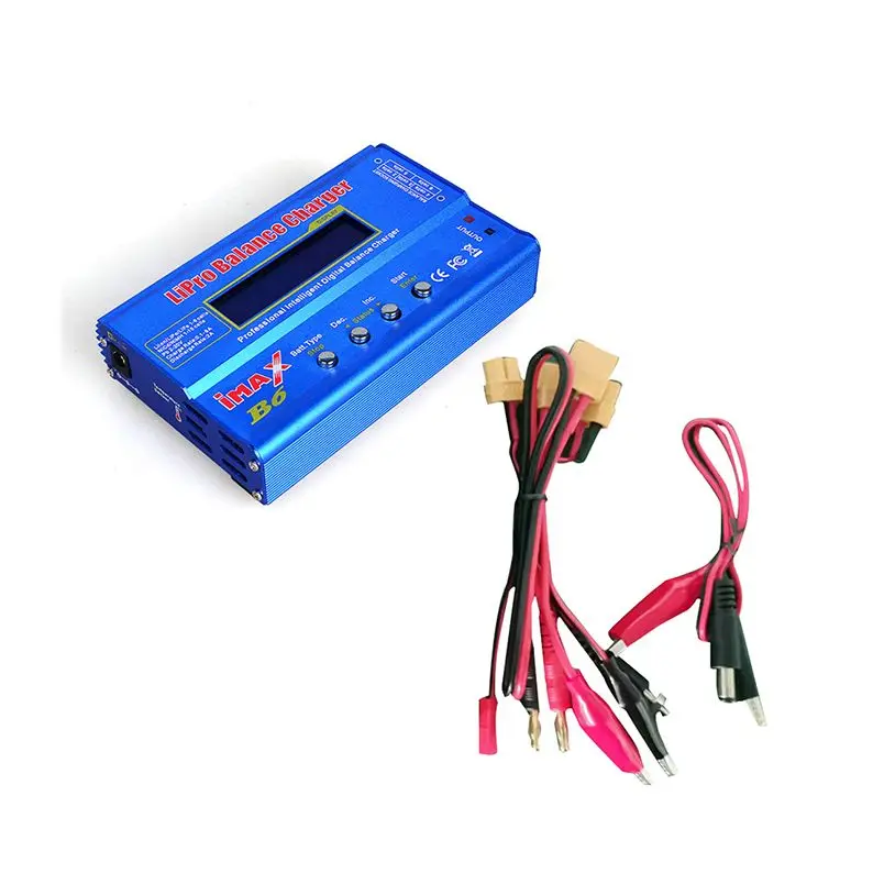 

IMAX B6 80W Lipo Charger For NiMh Li-ion Ni-Cd Lipo Battery Charger Balance Discharger Digital LCD Screen Battery Discharger