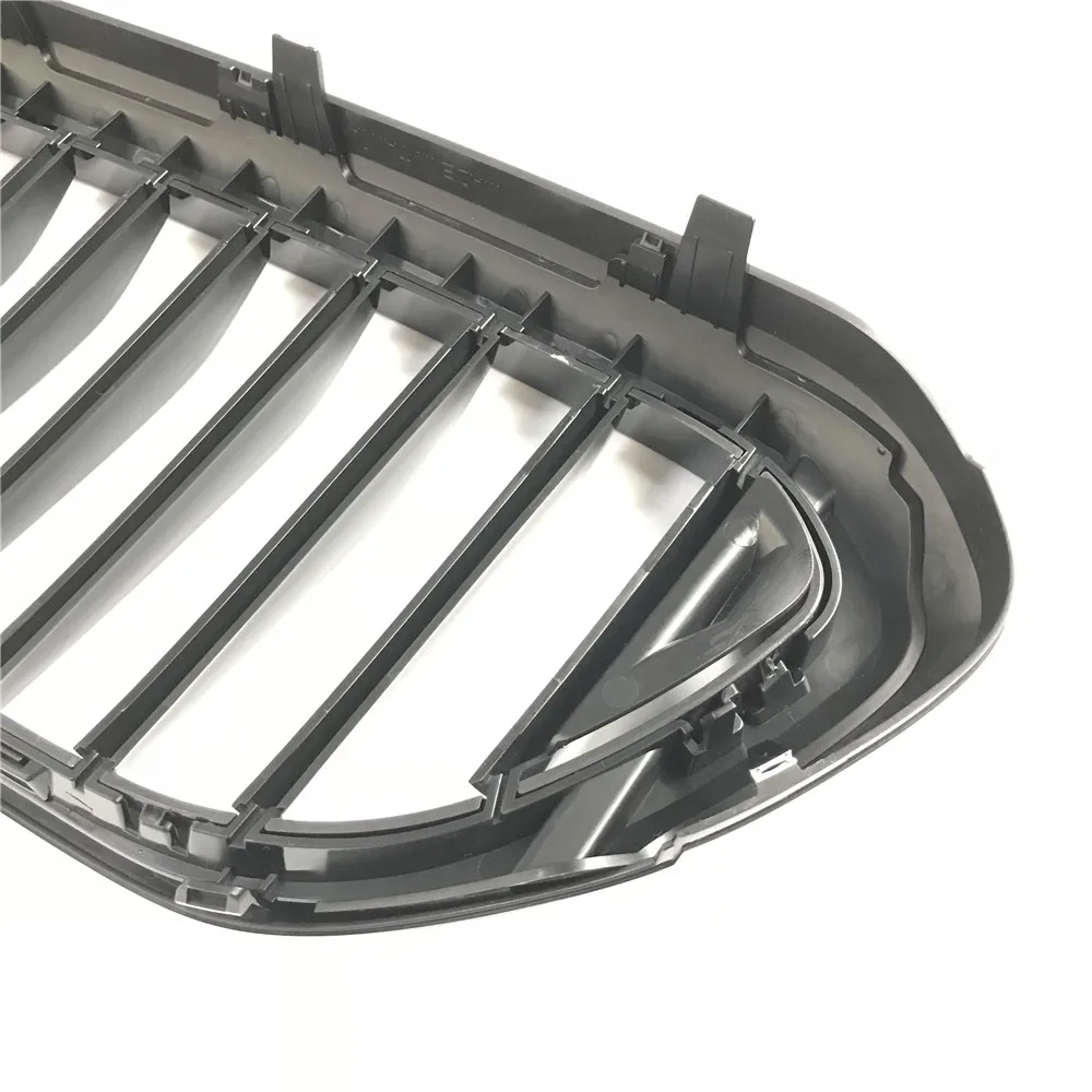 

Left + right bright black ABS parallel bar center grille for BMW G30 G38 New 5 Series 2017+ Front grille accessories