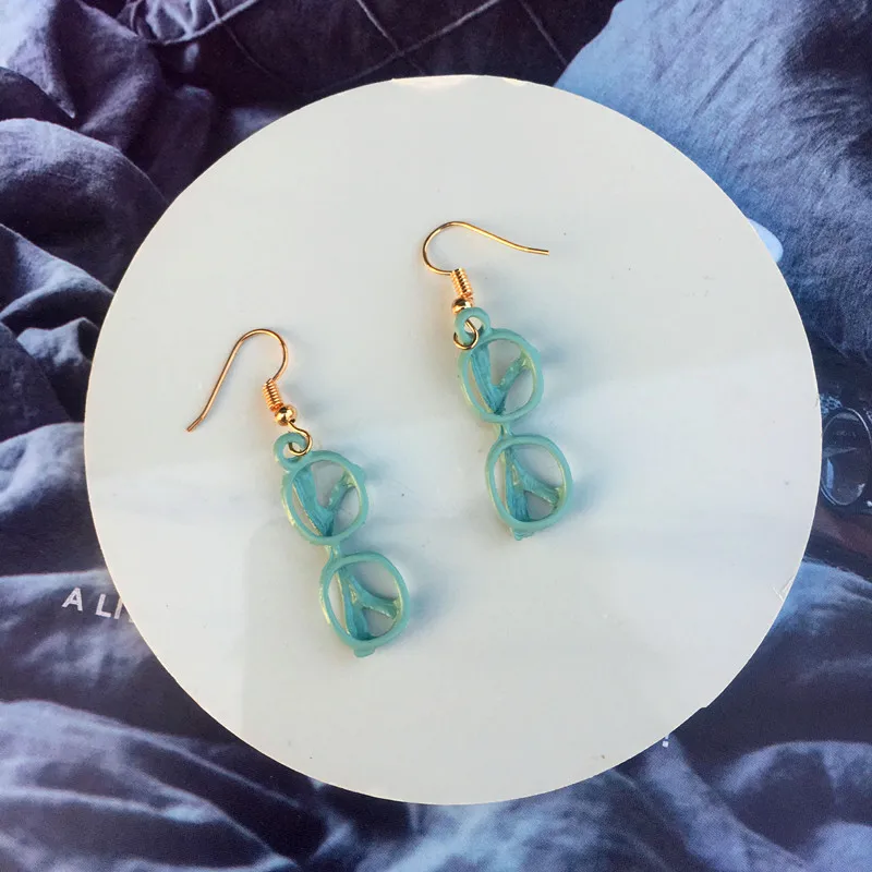 Модные креативные серьги капли в форме солнцезащитных очков