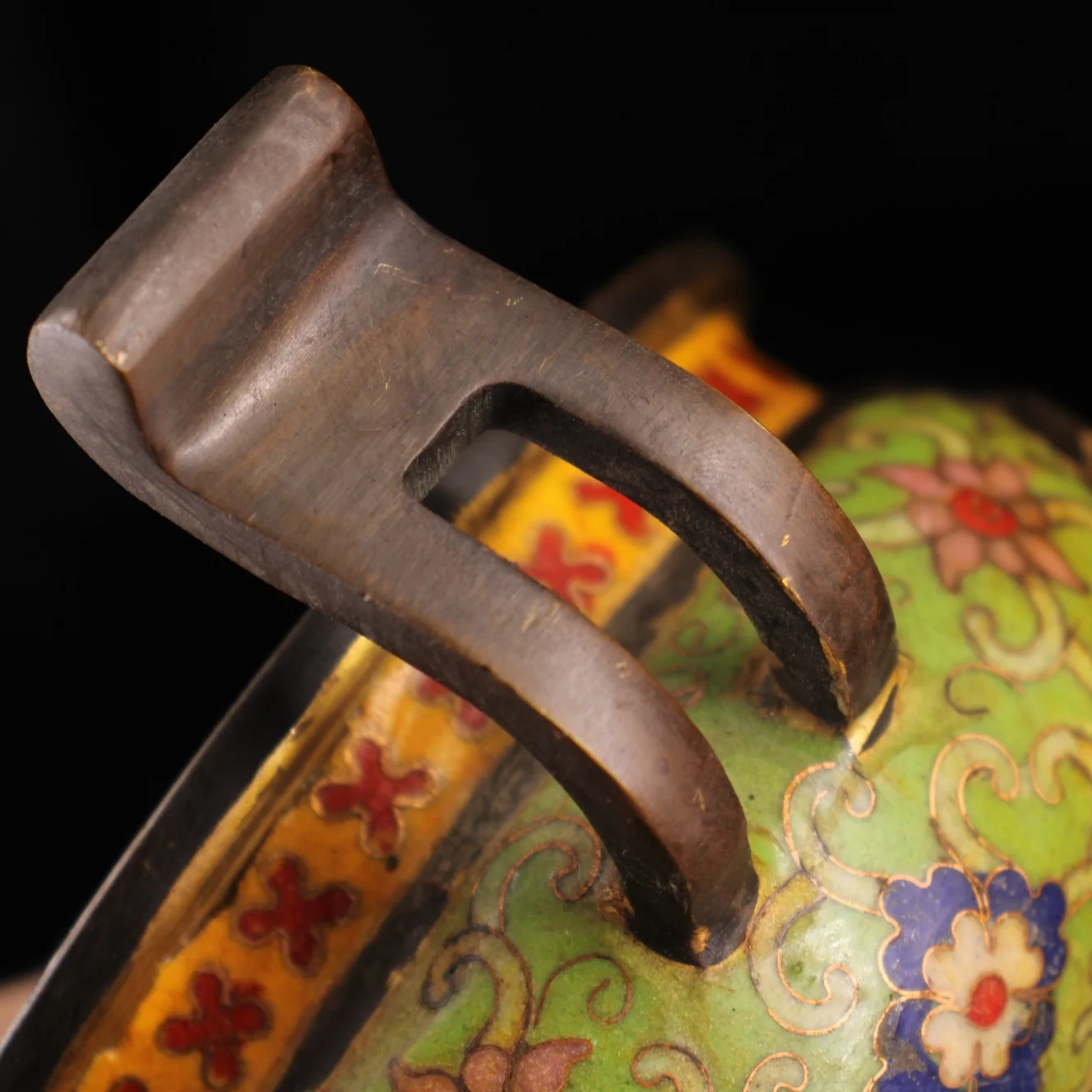 

LaoJunLu Collection Of Pure Qing Dynasty Pure Copper Handmade Cloisonn Censer Imitation antique bronze masterpiece collection