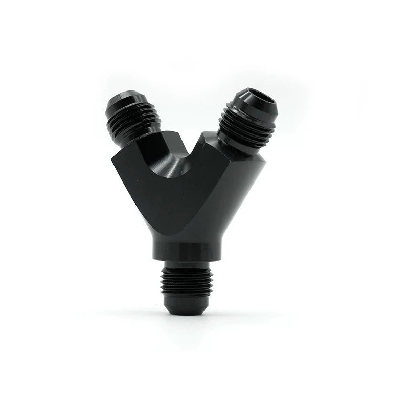 Универсальный Алюминий сплав Черный 3 Way Y Block (цветовой блок) штуцер адаптер