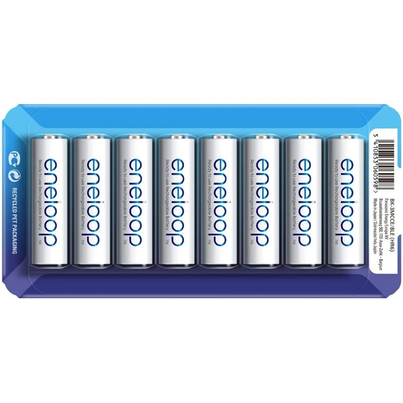Аккумуляторы Panasonic eneloop (AA) BK-3MCCE/8LE 1900 mAh Ni-MH 8 шт | Электроника