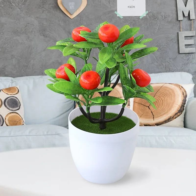 Новые искусственные растения для домашнего декора реалистичное Персиковое