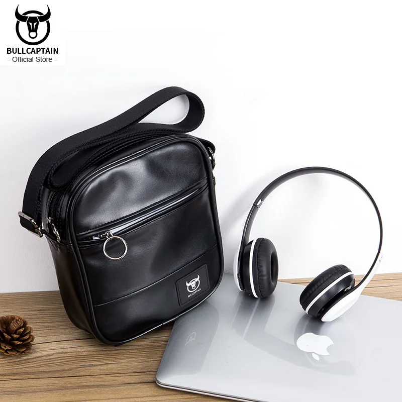 BULLCAPTAIN-Men's Messenger Shoulder Bag High-quality Classic Fashion Multifunctional Casual Medium and Small Bag