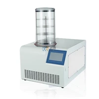 fruit freeze dryer vegetable lyophilizer touch screen food germ drying machine desk vertical lab freezer for bioresearch