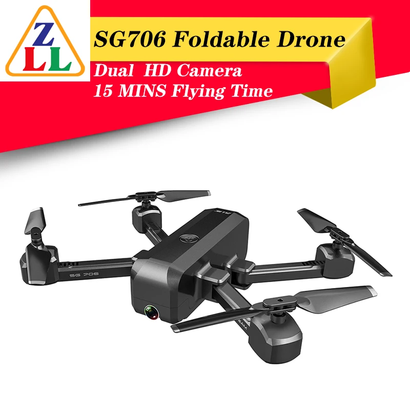 Новый SG706 1080P HD Двойная камера Wi Fi FPV селфи складной Дрон летающий высота
