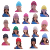 1pcs barbies doll hat knit cute cap fashion daily headwear for barbies doll accessories our generation gift baby russia diy toy