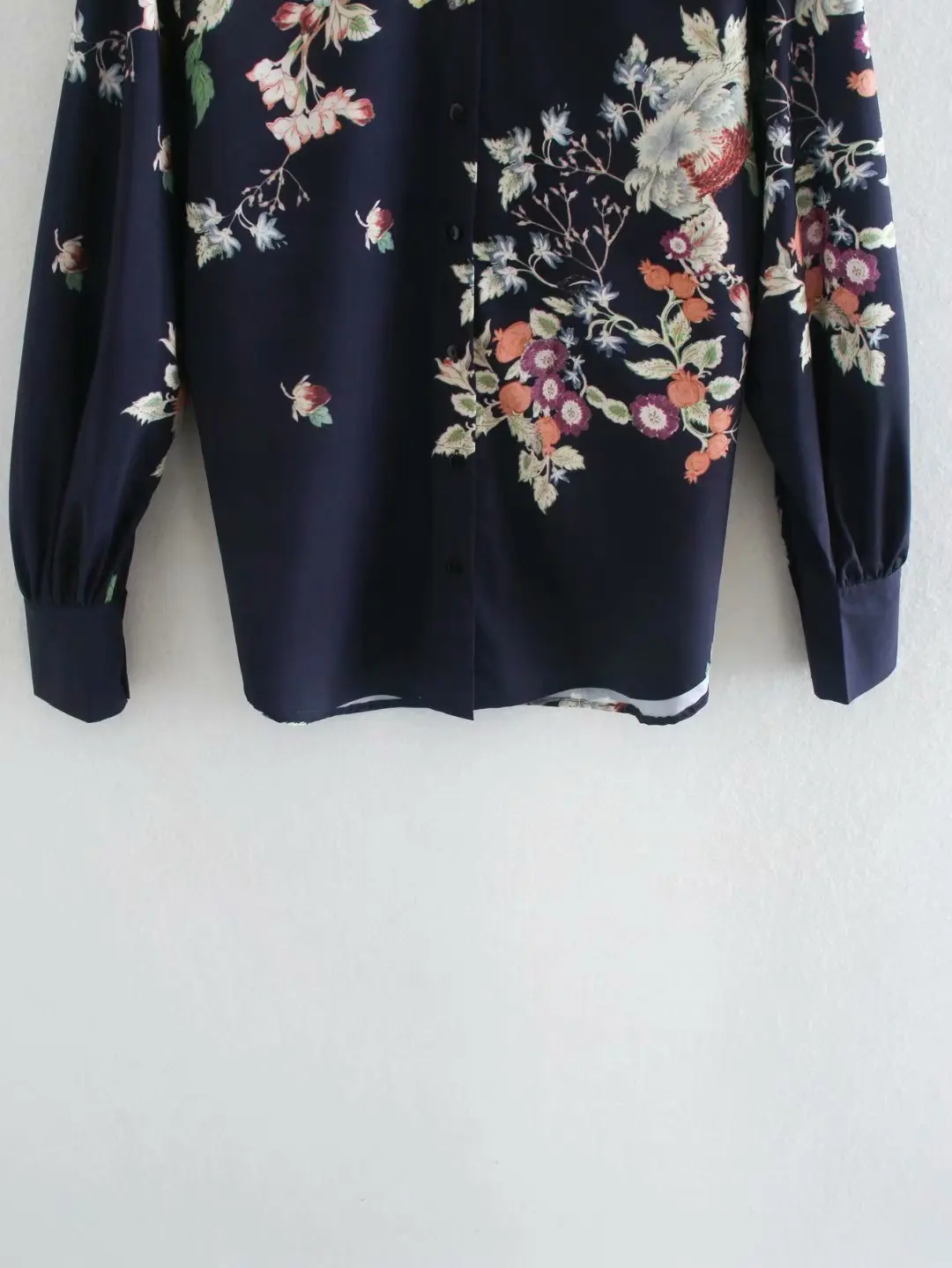 

Women Floral Printed Shirts Long Sleeve Vintage Tops Tees Mujer Long Office Lady OL Blusas Female Fashion Blouses S088