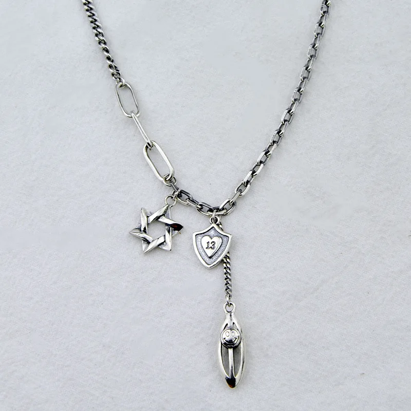 Женское винтажное ожерелье Leouerry из стерлингового серебра 925 пробы с