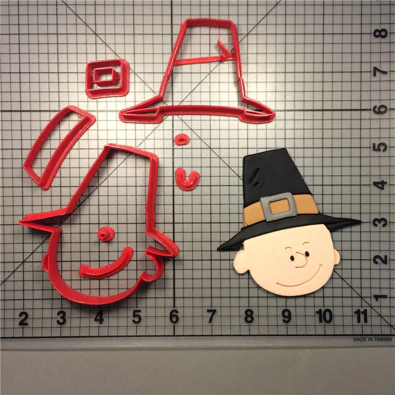 3D Печатный пластиковый Чарли коричневый Снупи Пилигрим деревянный сток