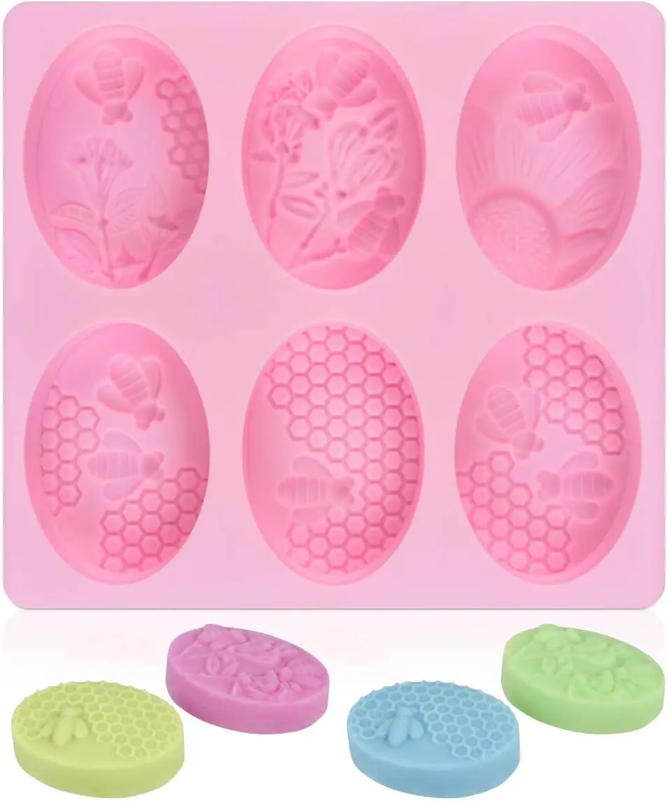 3D пчела силиконовые формы форма в виде пчелиных сот для мыла Bundt Beehive торт выпечки