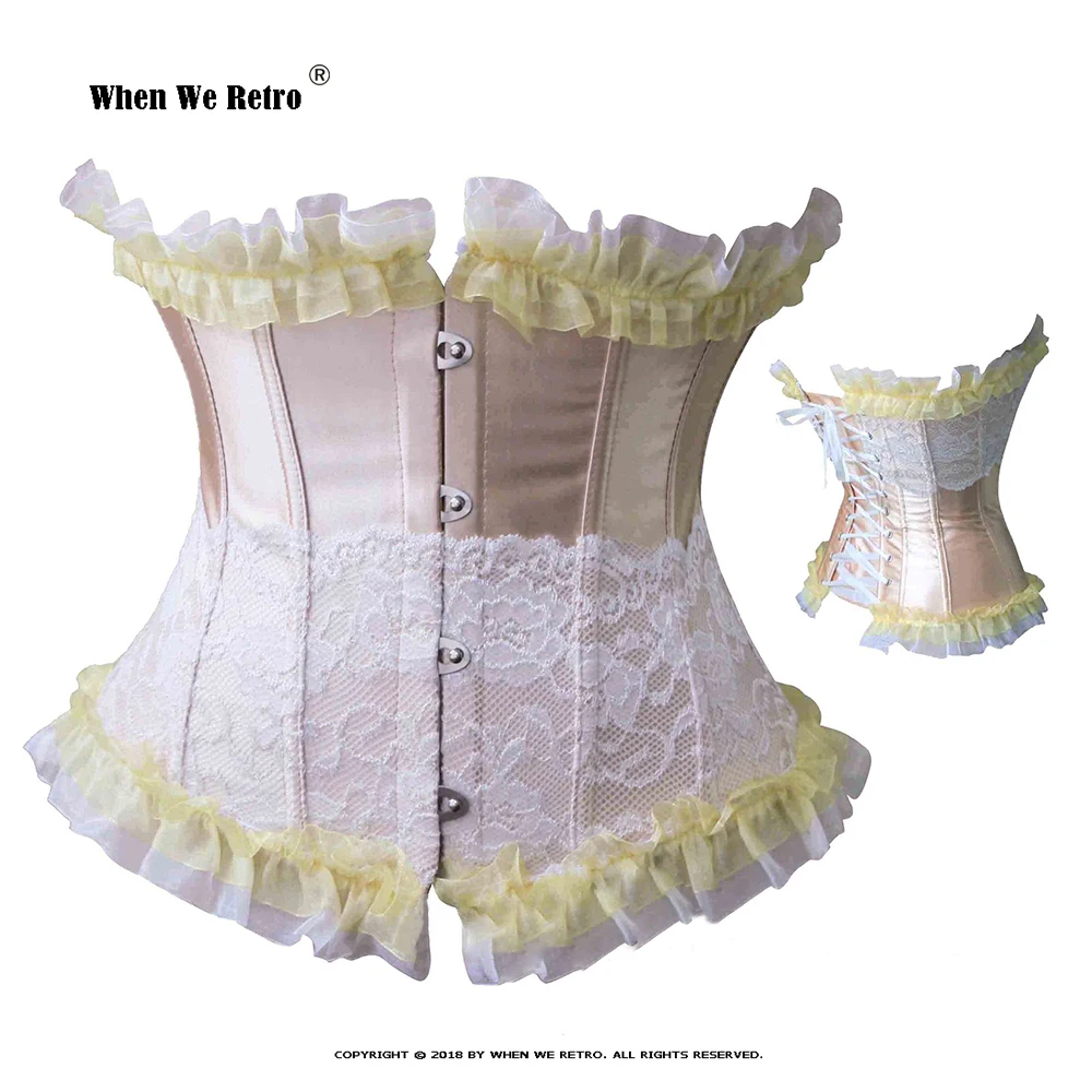 Кружевные бюстье в стиле стимпанк корсеты VD2561 сексуальная красная зеленая